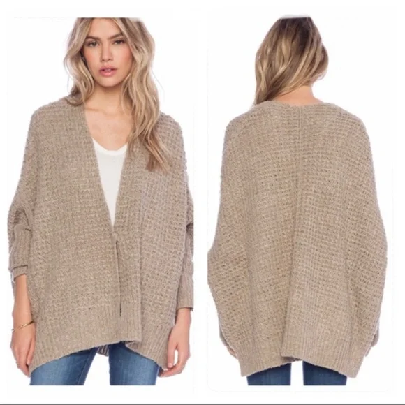 Free People Breeze Knit Slouchy Sweater Cardigan - Picture 1 of 13